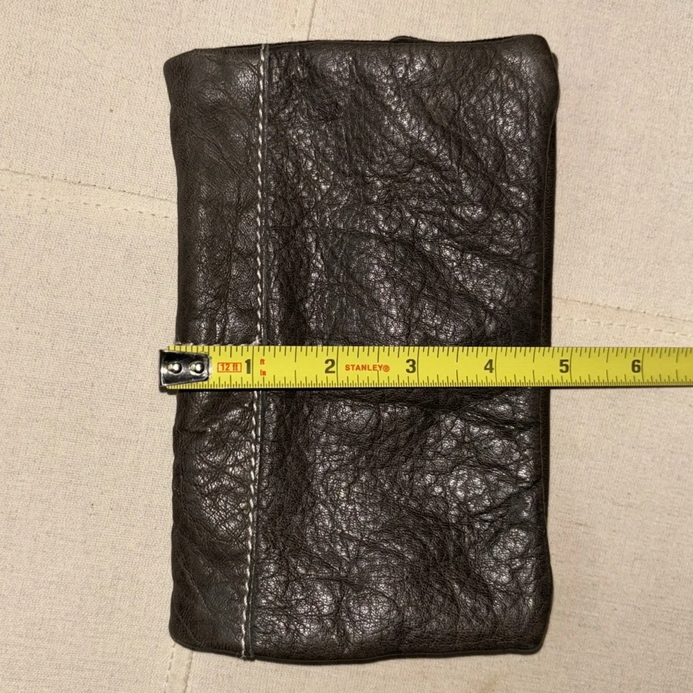Free People Brown Fold-Over Leather Wallet - Picture 8 of 13